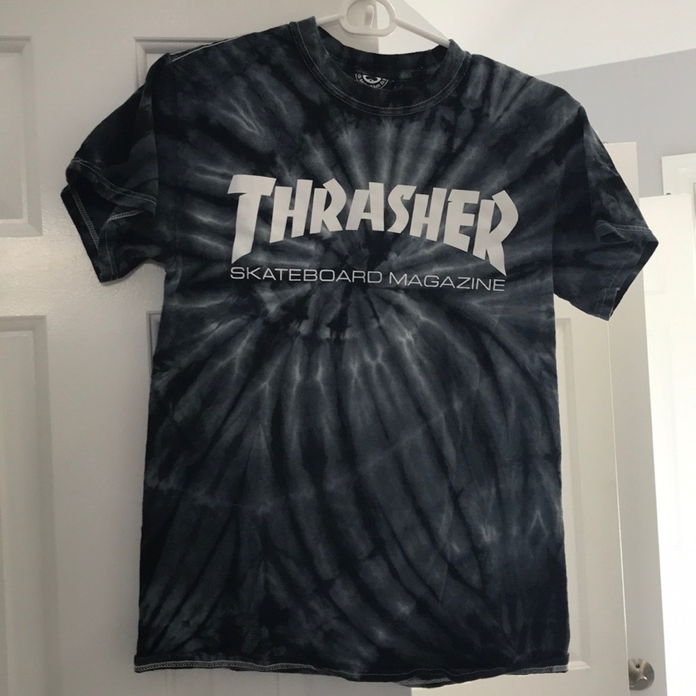 Thrasher tie dye tshirt